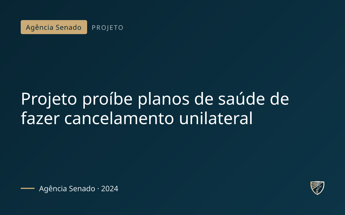 Projeto proíbe planos de saúde de fazer cancelamento unilateral