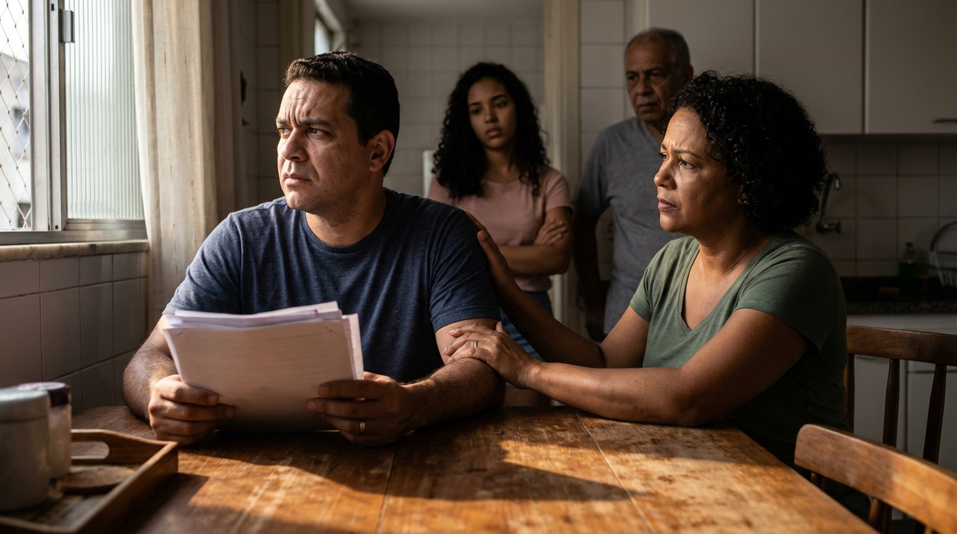 Dr. Oliveira, advogado criminal renomado, em escritório moderno e luxuoso com fundo azul gradiente - Lições do Caso Banco Master: O Risco da Simulação de Negócios e a Importância do Compliance Fiscal