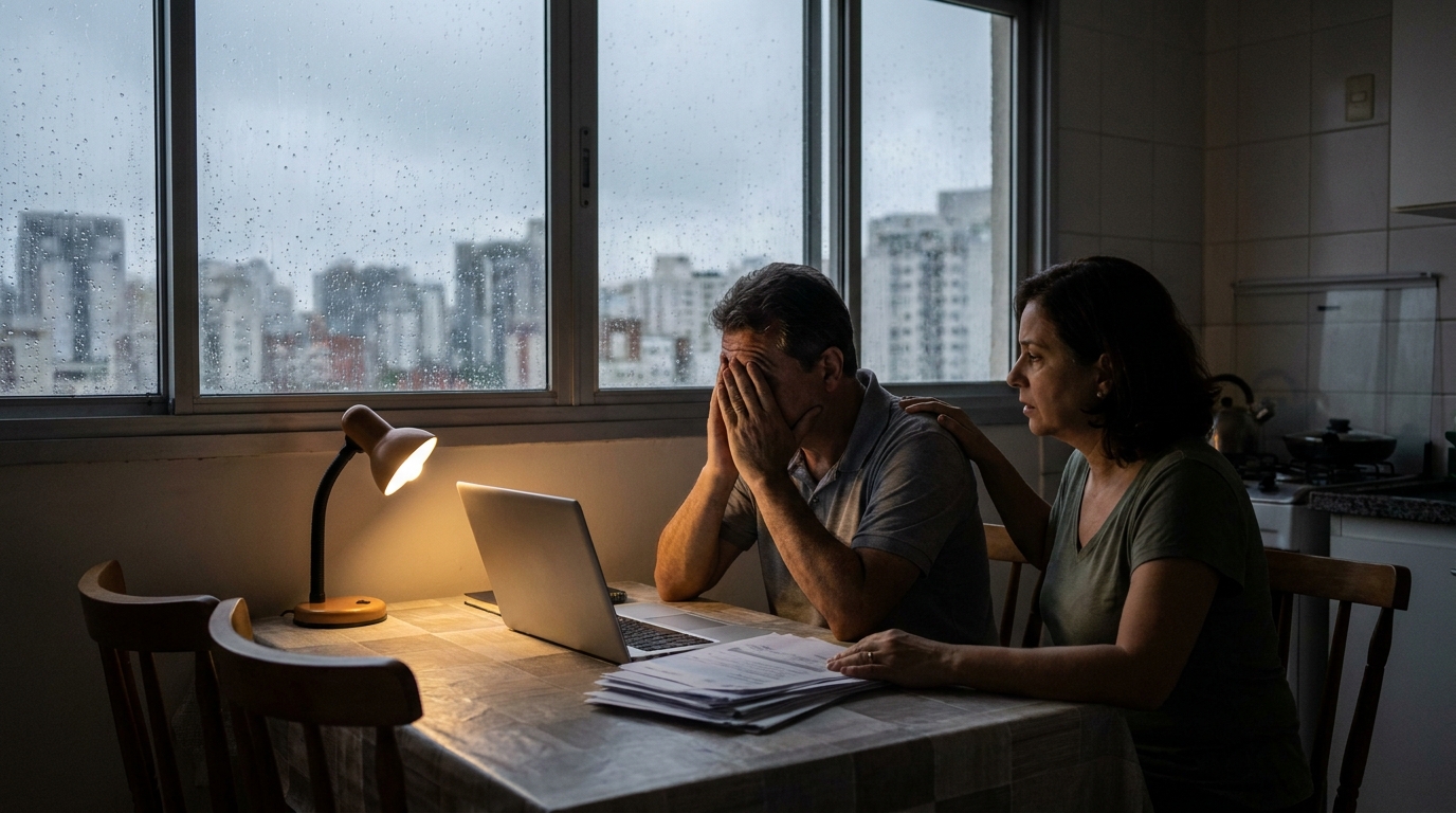 Dr. Oliveira, advogado criminal renomado, em escritório moderno e luxuoso com fundo azul gradiente - Caso BRB: Quando o CPF Paga pelo CNPJ e Como o Compliance Corporativo Protege Executivos