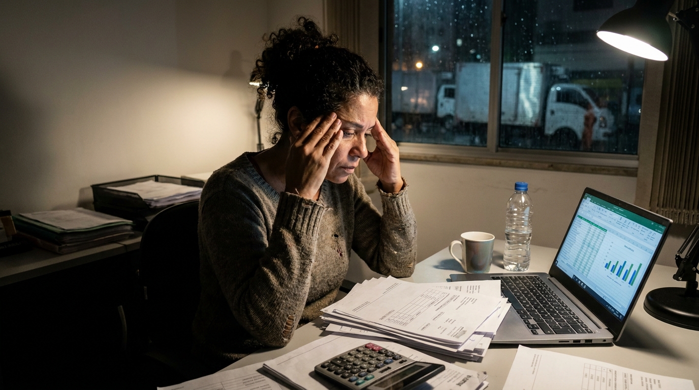 Gestora de frota brasileira tensa revisando notas fiscais e buscando recuperação de créditos tributários sobre combustíveis