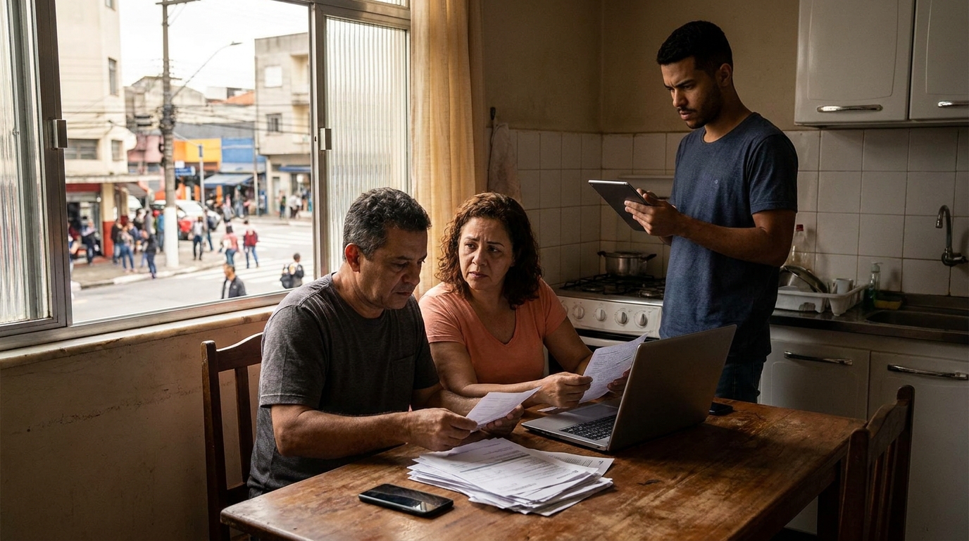 Dr. Oliveira, advogado criminal renomado, em escritório moderno e luxuoso com fundo azul gradiente - Corrupção e Fraude na Mira da PF: O Que o Caso 