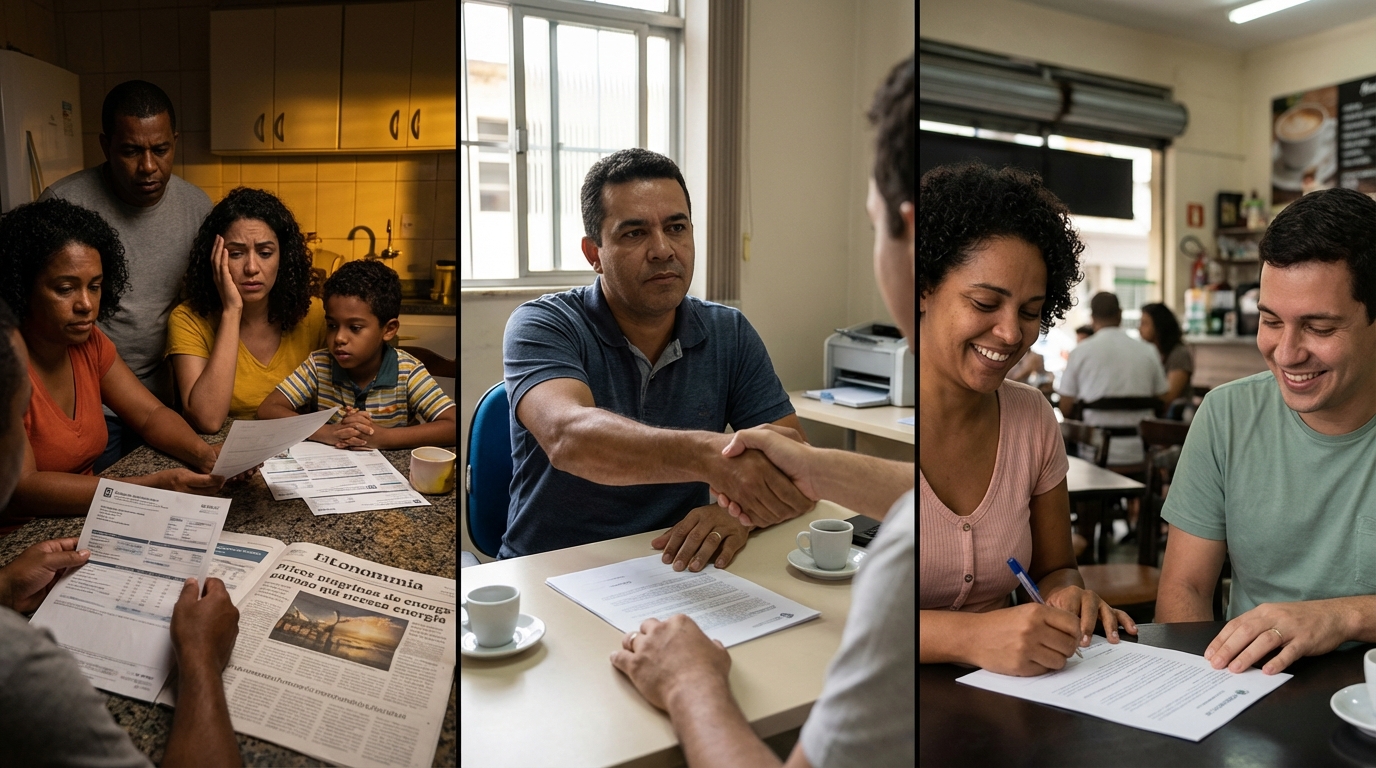 Dr. Oliveira, advogado criminal renomado, em escritório moderno e luxuoso com fundo azul gradiente - Crise no Estreito de Ormuz e Alta da Energia: Como a Teoria da Imprevisão Protege os Contratos da Sua Empresa