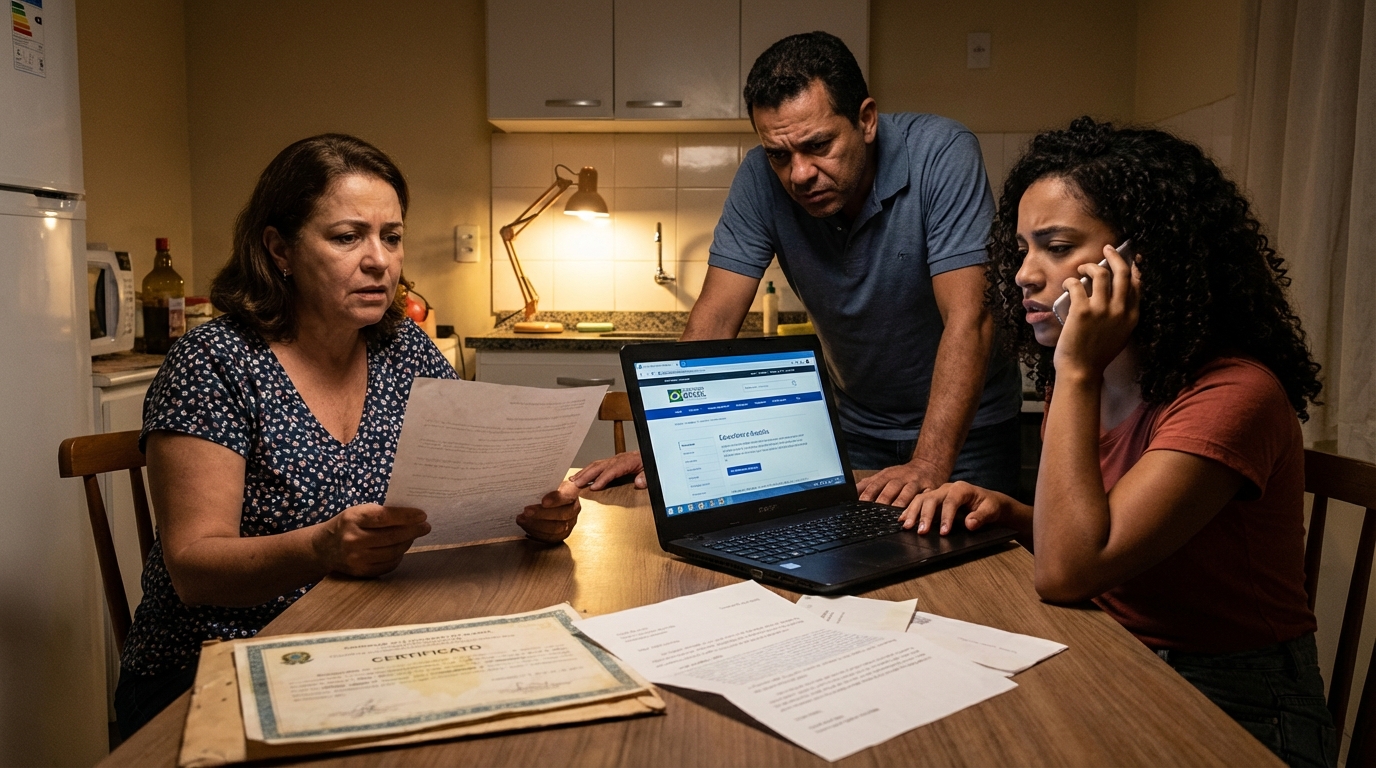 Dr. Oliveira, renomado advogado especialista em direito educacional, em escritório moderno e luxuoso com fundo azul gradiente - Cursos Tecnólogos e o MEC: Seus Direitos e a Validade do Diploma no Ensino Superior