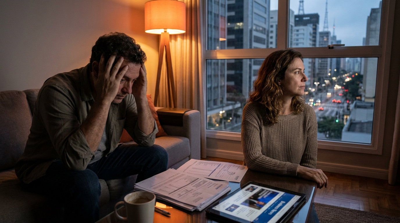 Dr. Oliveira, advogado criminal renomado, em escritório moderno e luxuoso com fundo azul gradiente - Divórcio de Empresários: As Quotas da Sua Empresa Entram na Partilha de Bens?