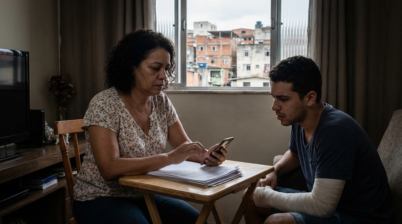 Dr. Oliveira, advogado especialista em direito da saúde, em escritório moderno e luxuoso com fundo azul gradiente - Escala 6x1 na Saúde: Como a exaustão dos profissionais aumenta o risco de erros médicos?