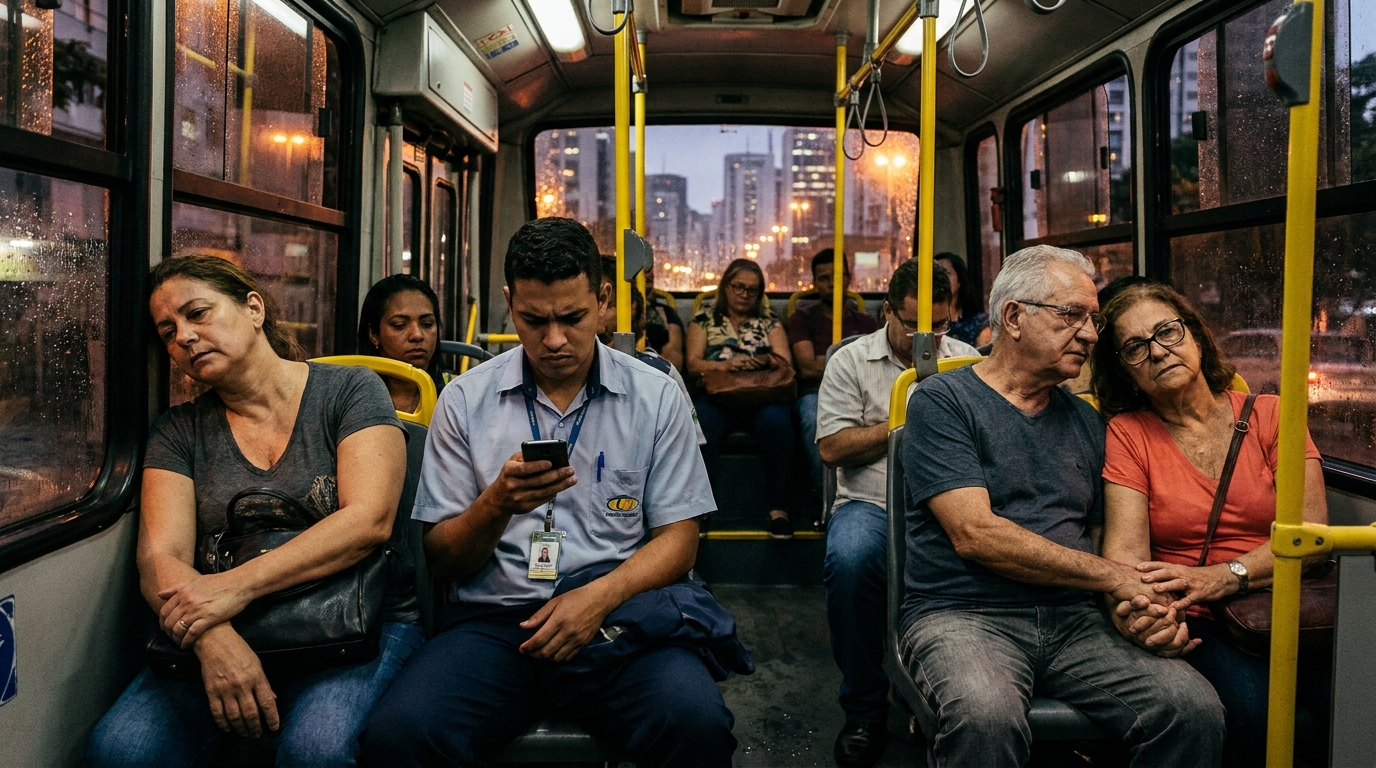 Dr. Oliveira, advogado criminal renomado, em escritório moderno e luxuoso com fundo azul gradiente - Fim da Escala 6x1: Como Preparar Sua Empresa para os Impactos Tributários e Societários