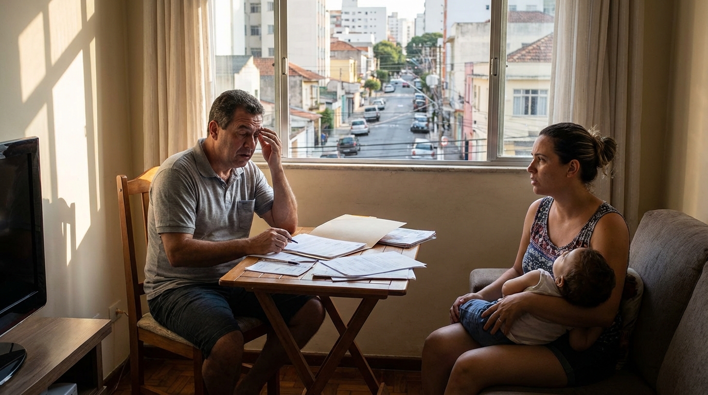 Dr. Oliveira, advogado criminal renomado, em escritório moderno e luxuoso com fundo azul gradiente - Meu Único Imóvel Pode Ser Penhorado por Dívidas Fiscais? Entenda a Defesa do Bem de Família