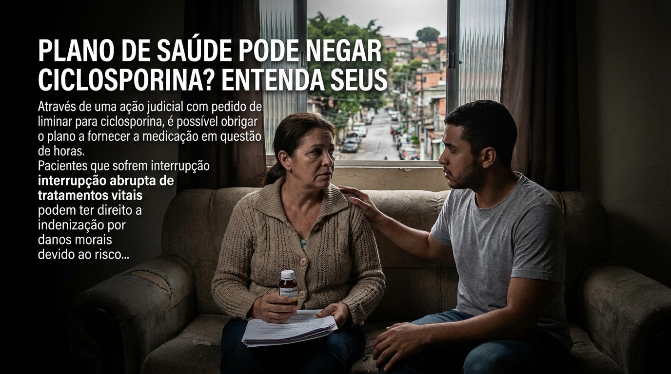 Dr. Oliveira, advogado criminal renomado, em escritório moderno e luxuoso com fundo azul gradiente - Plano de Saúde Pode Negar Ciclosporina? Entenda Seus Direitos e Como Obter Liminar