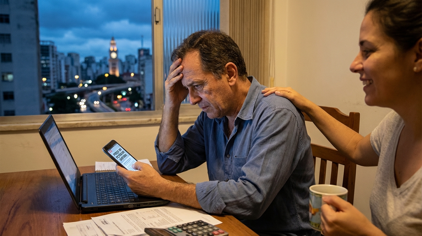 Dr. Oliveira, advogado criminal renomado, em escritório moderno e luxuoso com fundo azul gradiente - Tensão no Oriente Médio e Dólar em Queda: 3 Cuidados Jurídicos e Tributários para Proteger sua Empresa