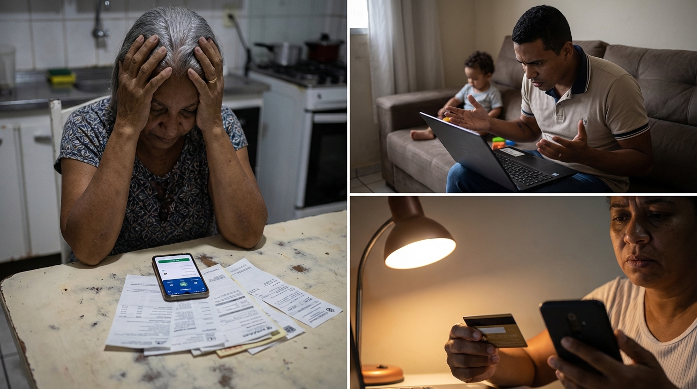 Dr. Oliveira, advogado criminal renomado, em escritório moderno e luxuoso com fundo azul gradiente - Vítima de Golpe do PIX ou Cartão Clonado? De Quem é a Responsabilidade e Como Recuperar o Dinheiro